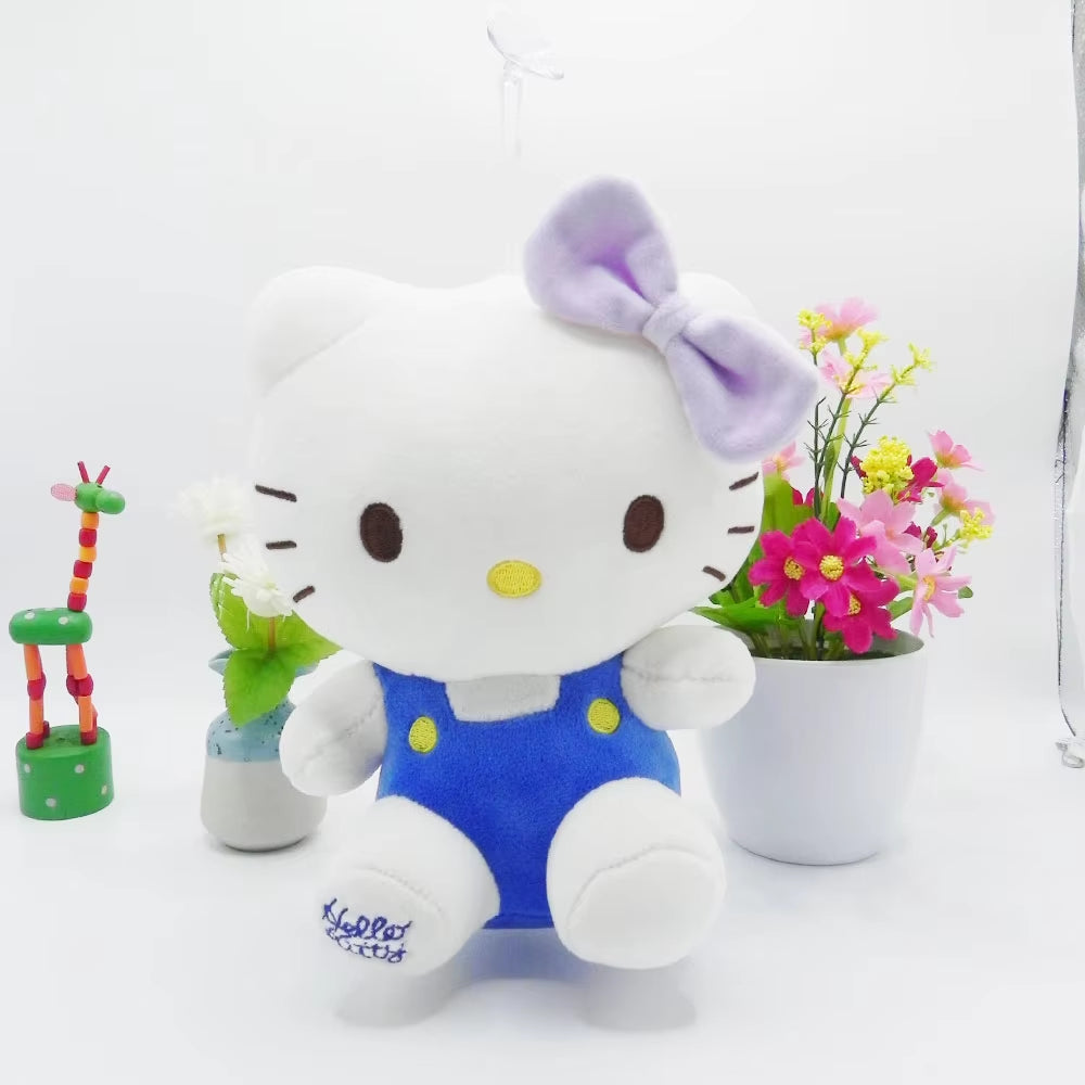 20Cm Hello Kitty Plush Toys Cute Sanrio Movie KT Cat Peluche Dolls Soft Stuffed Kawaii Hello Kitty Toy Baby Christmas Gift