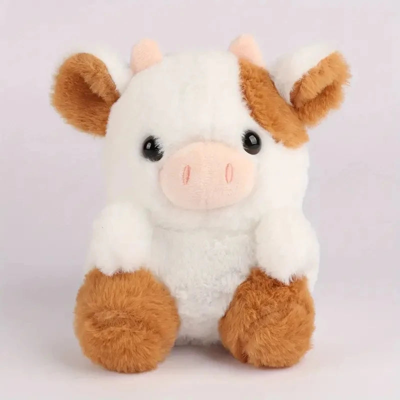 20Cm/7.87In Kawaii Strawberry Cow Soft Stuffed Plushie Doll Animal Cow Plushie Doll for Kids Fans Collection