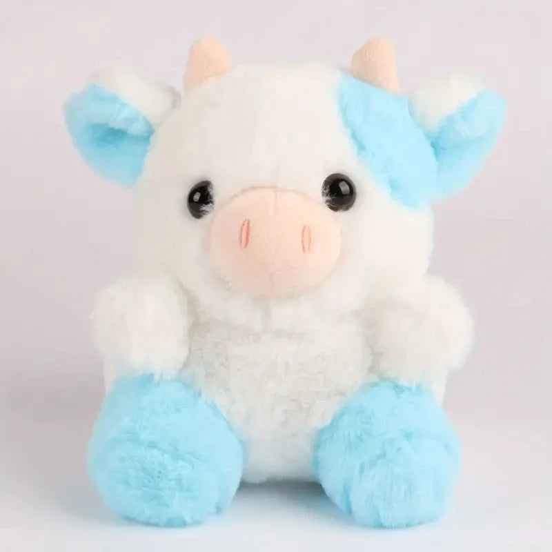 20Cm/7.87In Kawaii Strawberry Cow Soft Stuffed Plushie Doll Animal Cow Plushie Doll for Kids Fans Collection