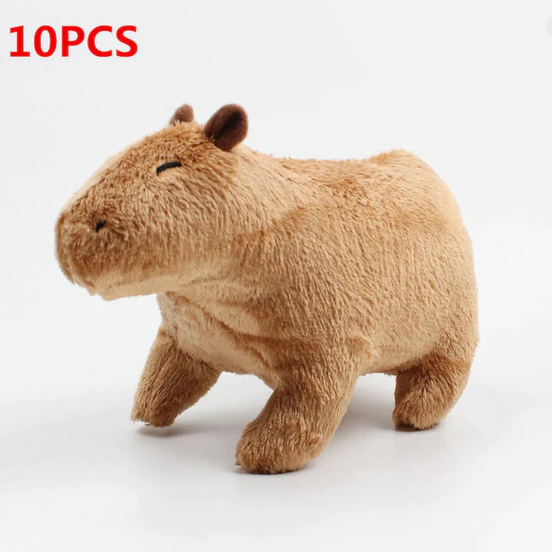 18Cm Simulation Capybara Plush Toy Fluffy Capybara Doll Soft Stuffed Animal Toy Kids Birthday Gift Toy Home Room Decor