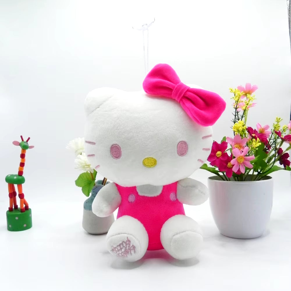 20Cm Hello Kitty Plush Toys Cute Sanrio Movie KT Cat Peluche Dolls Soft Stuffed Kawaii Hello Kitty Toy Baby Christmas Gift