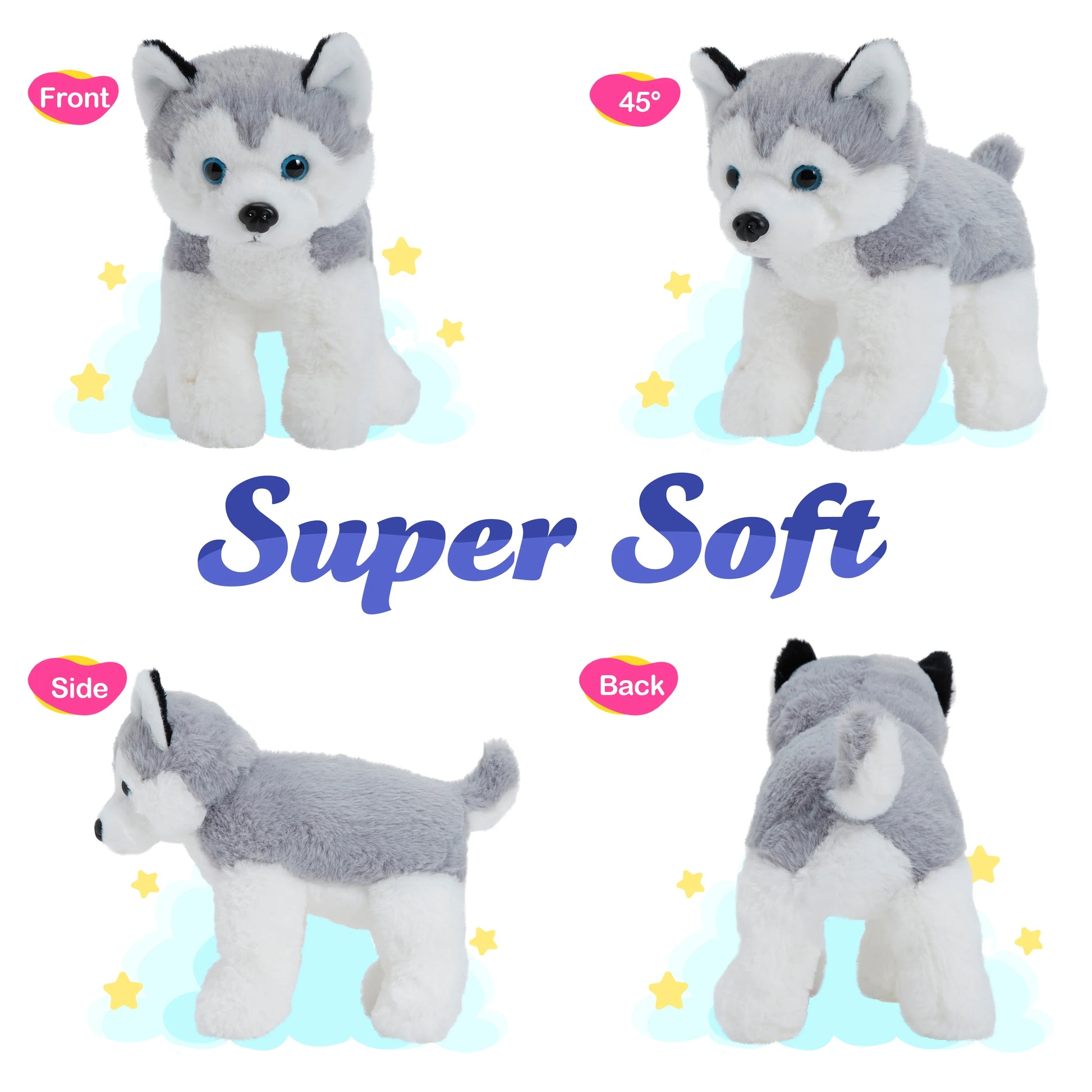 32Cm LED Light Musical Dog Doll Plush Toy Super Soft Cute PP Cotton Stuffed Animals High Quality Birthday Gift for Girls Toy