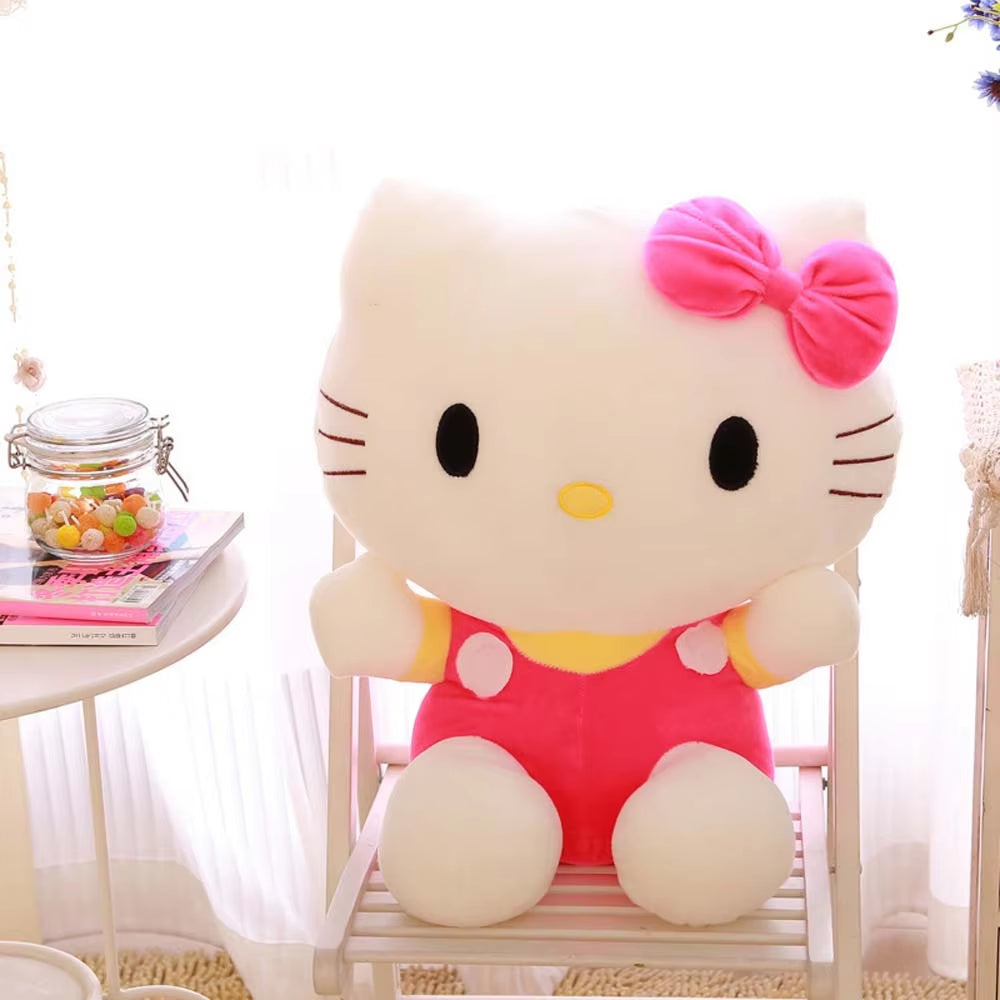 20Cm Hello Kitty Plush Toys Cute Sanrio Movie KT Cat Peluche Dolls Soft Stuffed Kawaii Hello Kitty Toy Baby Christmas Gift